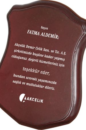 Ahşap Plaket